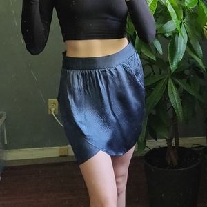 Aritzia Talula Silk Tulip Wrap Summer Mini Skirt